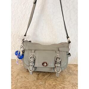Rare Coach Legacy SMALL Garcia light gray Z17195 leather shoulder bag/crossbody